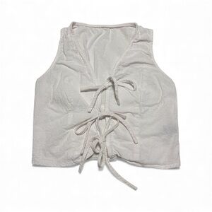 SHEIN Elegant White Sleeveless Blouse